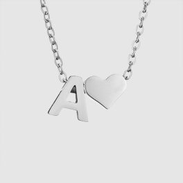 Betű medál (ezüst szín)