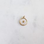 Szivecskemintás kerek medál