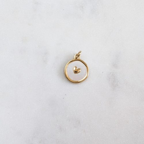 Szivecskemintás kerek medál