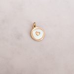 Szivecskemintás kerek medál