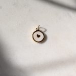 Szivecskemintás kerek medál