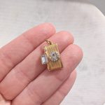 Camera medál cirkóniakővel