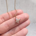 Pillangó cirkóniakő medál