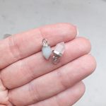 Hosszúkás ásvány medál (ezüst)