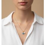 Ásványfüggős nyaklánc igazgyönggyel