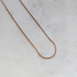 Vékony kígyólánc 1 mm (rosegold)