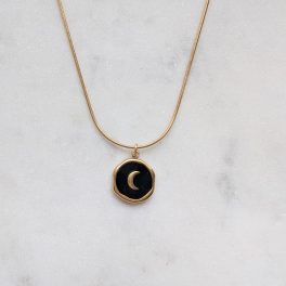 Black moon medálos nyaklánc
