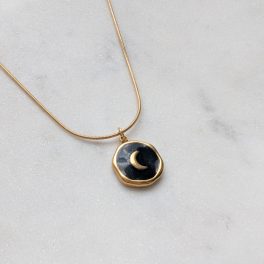 Black moon medálos nyaklánc