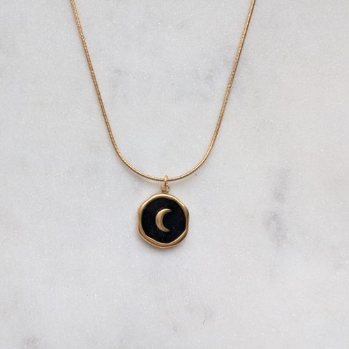 Black moon medálos nyaklánc