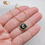 Black moon medálos nyaklánc