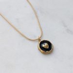 Black moon medálos nyaklánc