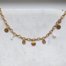 Shell charms nyaklánc (nemesacél)
