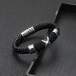 Nemesacél-fonott karkötő X mintával