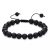 Matt fekete gyöngy karkötő (zsinóros)