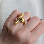 Silver lines gyűrű (nemesacél)