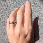 Crossed arany-ezüst gyűrű (nemesacél)