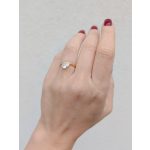 Csepp köves minimalista gyűrű (nemesacél)