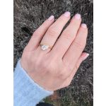 Csepp köves minimalista gyűrű (nemesacél)