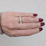 Magicmoon opál gyűrű csepp alakú kövekkel