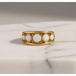 Magicmoon opál gyűrű kerek kövekkel