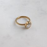 Ovális köves gyűrű (arany, ezüst változat)