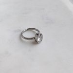 Ovális köves gyűrű (arany, ezüst változat)