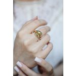 Teardrop gyűrű (arany szín, nemesacél)