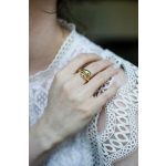 Teardrop gyűrű (arany szín, nemesacél)