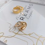 Teardrop gyűrű (arany szín, nemesacél)