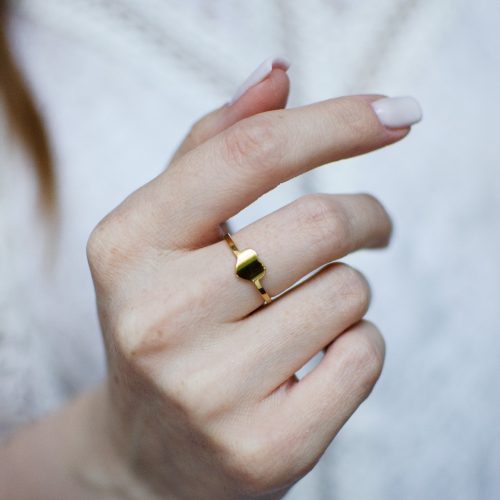 Szív gyűrű (arany)