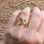 Kagyló és tengericsillag gyűrű