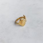 Kagyló és tengericsillag gyűrű