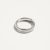 Rusztikus gyűrű (vékony és vastag változat) ezüst