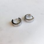 Rusztikus vastag karika fülbevaló (10 mm)