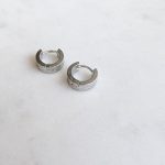 Rusztikus vastag karika fülbevaló (10 mm)