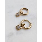 Kis négyzet alakú függős fülbevaló