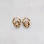 Csavart karikás fülbevaló