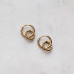 Csavart karikás fülbevaló