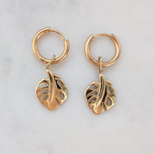 Karikafülbevaló levél függőkkel