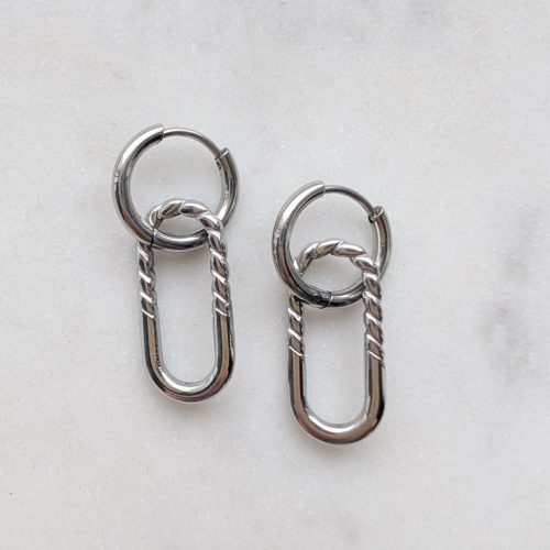 Industrial fülbevaló (nemesacél)