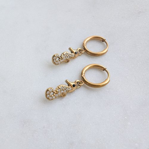 Seahorse tengericsikós karikafülbevaló