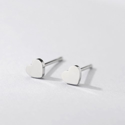 Ezüstszív fülbevaló (4mm)