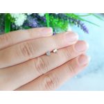 Ezüstszív fülbevaló (4mm)