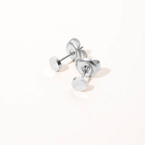 Kör minimalista fülbevaló (ezüst)