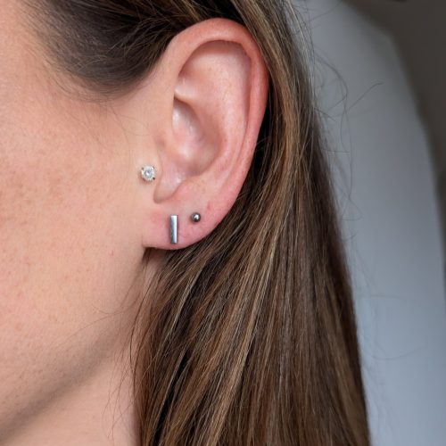 Line minimalista fülbevaló (arany, ezüst, rosegold)