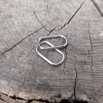 Téglalap acél fülbevaló (ezüst és arany színben)