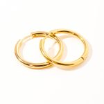 Hoop csatos karika fülbevaló (arany, ezüst)