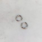 Kis karika csatos (8 mm) (arany,ezüst)