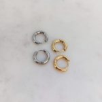 Kis karika csatos (8 mm) (arany,ezüst)