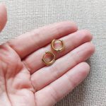 Kis karika csatos (8 mm) (arany,ezüst)